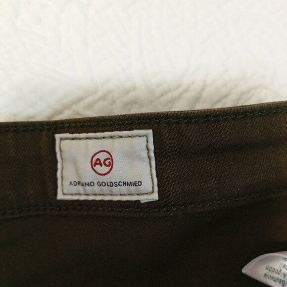 AG Adriano Goldschmied The Legging Ankle Skinny Jeans 27R olive green Womens - Picture 4 of 14